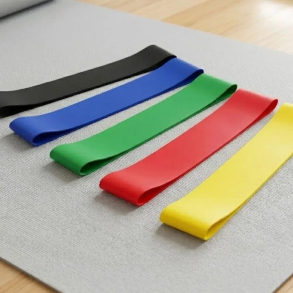 NEW 5-Piece Resistance Band Set - Pro Home Gym Fitness Loops - Fast Shipping - Picture 2 of 9